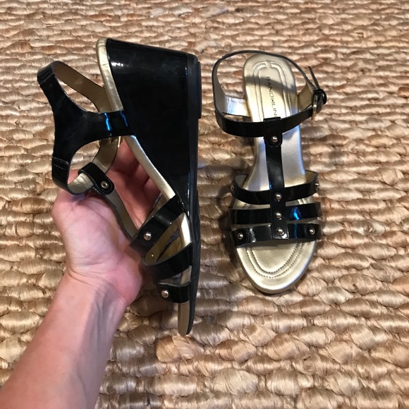 SOLD  Patent-Leather Gladiator Women's Sandals - Picture 2 of 3