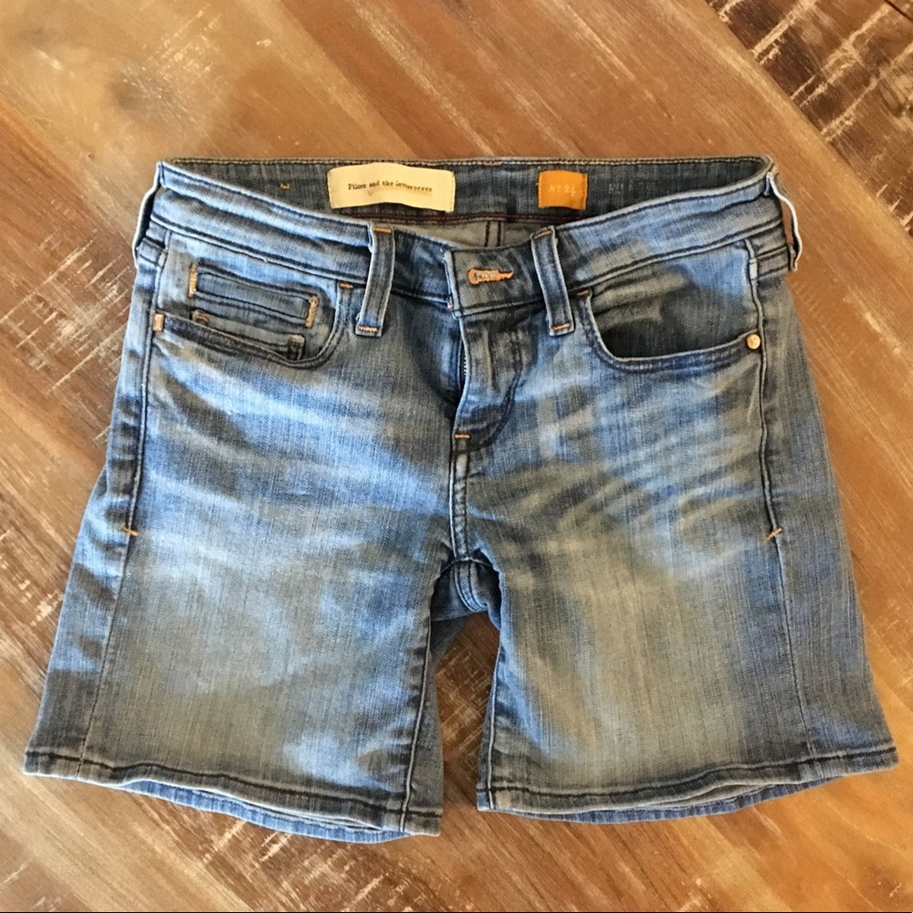 Pilcro and the Letterpress Jean Shorts Size 24