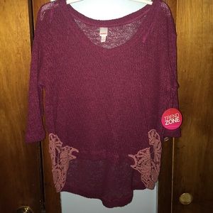 Burgundy sweater