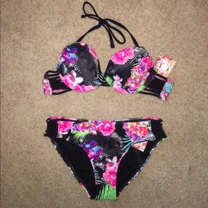 Floral Strappy Swimsuit