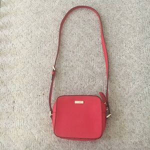 Red Kate Spade Boxy Crossbody Bag