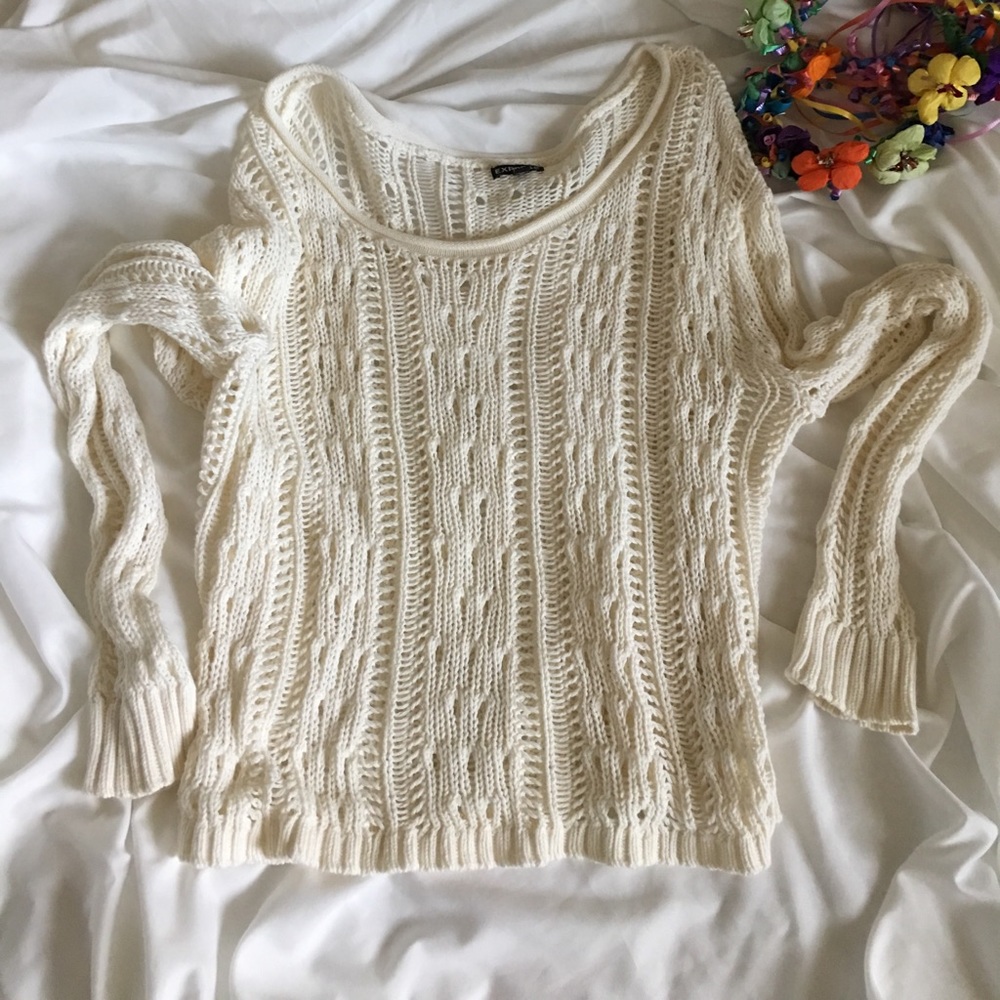 Express knit sweater.