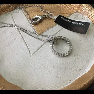 Banana Republic Round Silver Necklace
