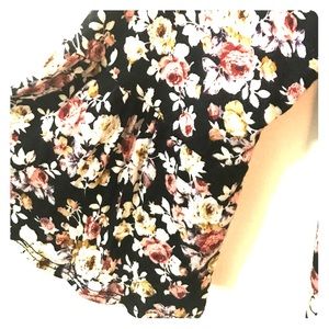 Floral off the shoulder top