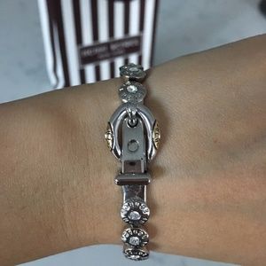 HENRI BENDEL Buckle Silver Bracelet