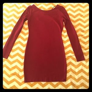 Wine Color Dress From Forever 21
