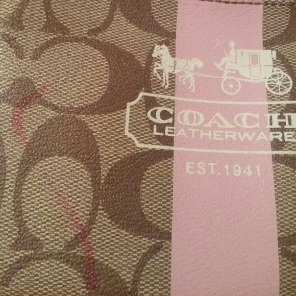 Pink Coach Wristlet - Picture 2 of 2