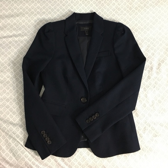 Jcrew Navy Blazer Size 0, Worn Twice. - Picture 1 of 5