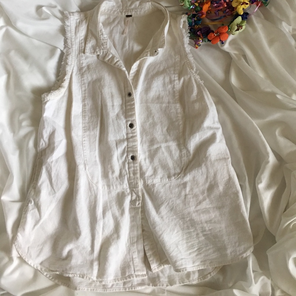 Free People shirt sleeve too.