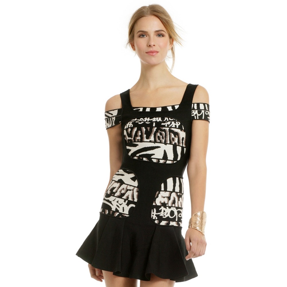 Hervé Léger Masai Safari Dress