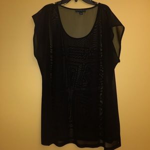 1X forever21 sheer plus size shirt