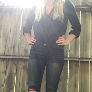 Forever 21 black dress shirt