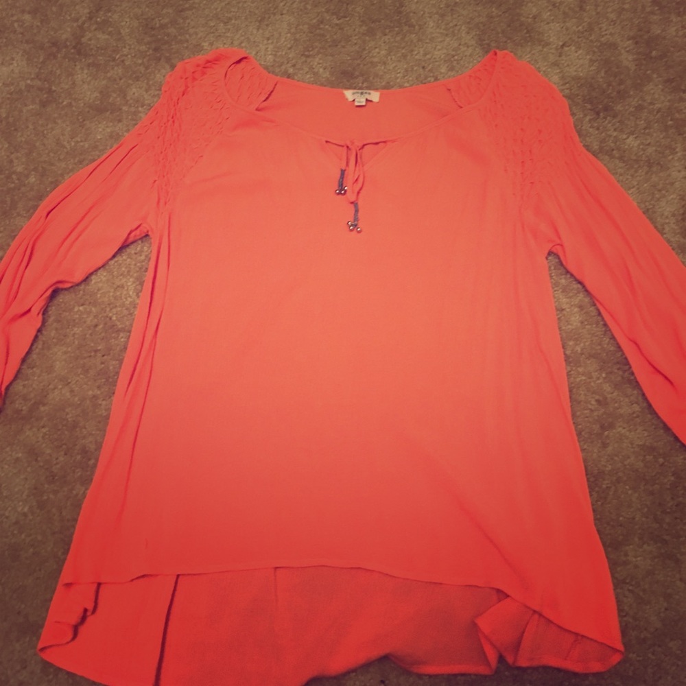 Peach blouse