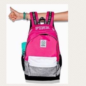 Pink backpack