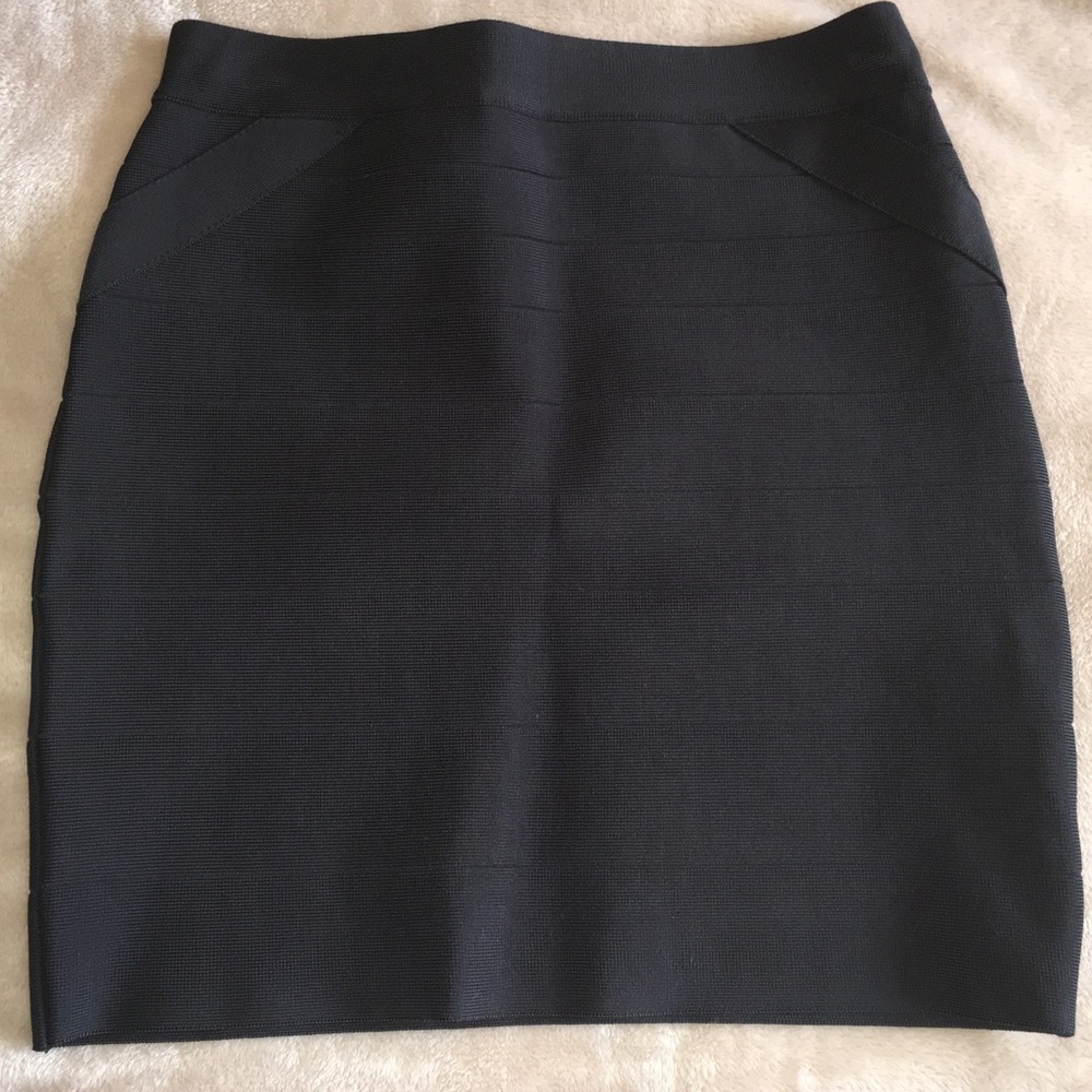 Black mini skirt