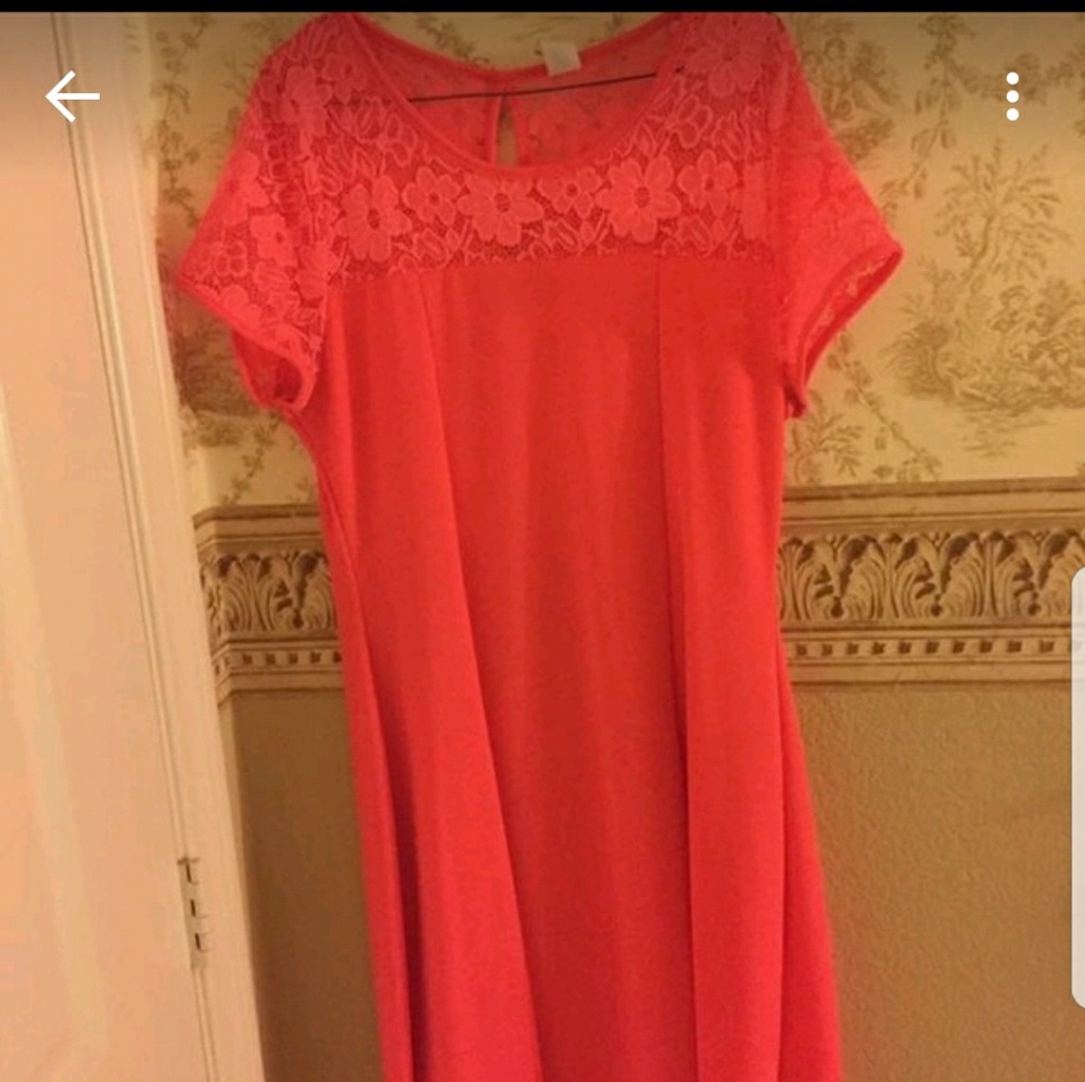 Peachy lace dress
