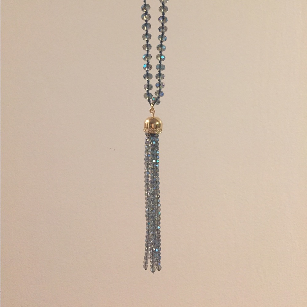 🆕Talbots Beaded Tassel Necklace NWT