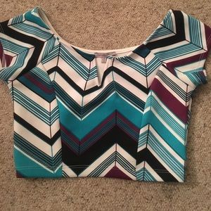 Chevron crop top