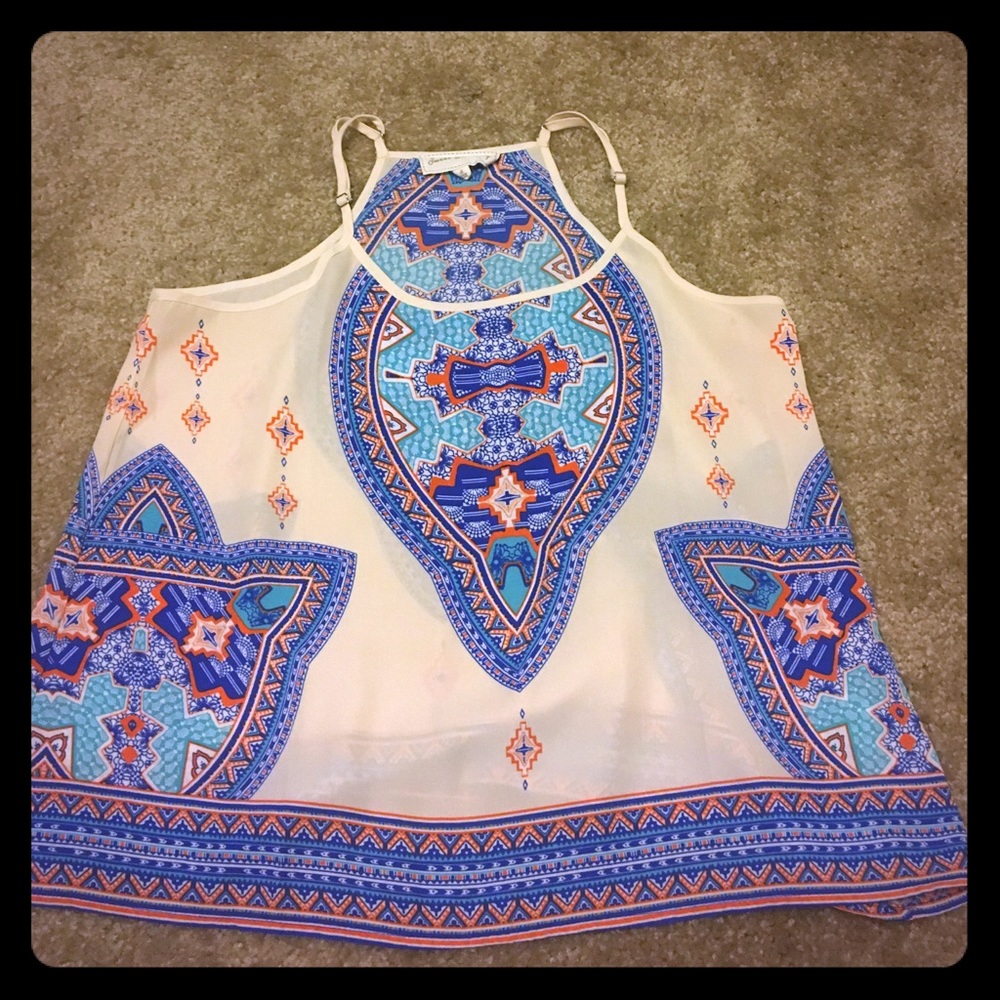 Chiffon Aztec tank
