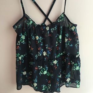 Hollister floral shirt