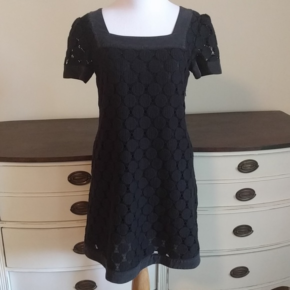 Laundry crotchet like lace like little black polka dot dress - Picture 2 of 5