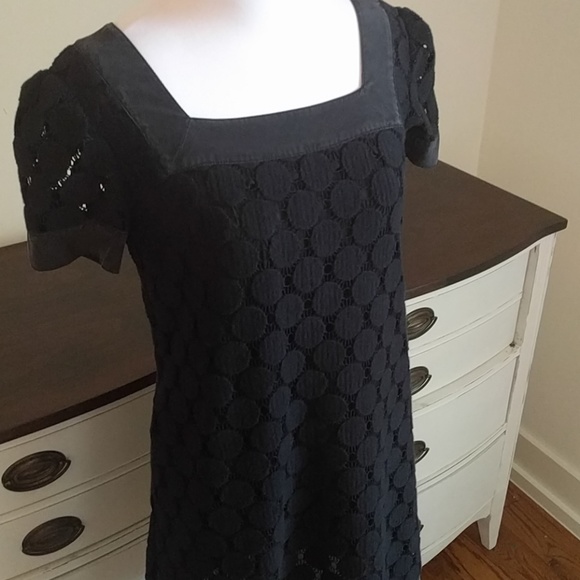 Laundry crotchet like lace like little black polka dot dress - Picture 4 of 5