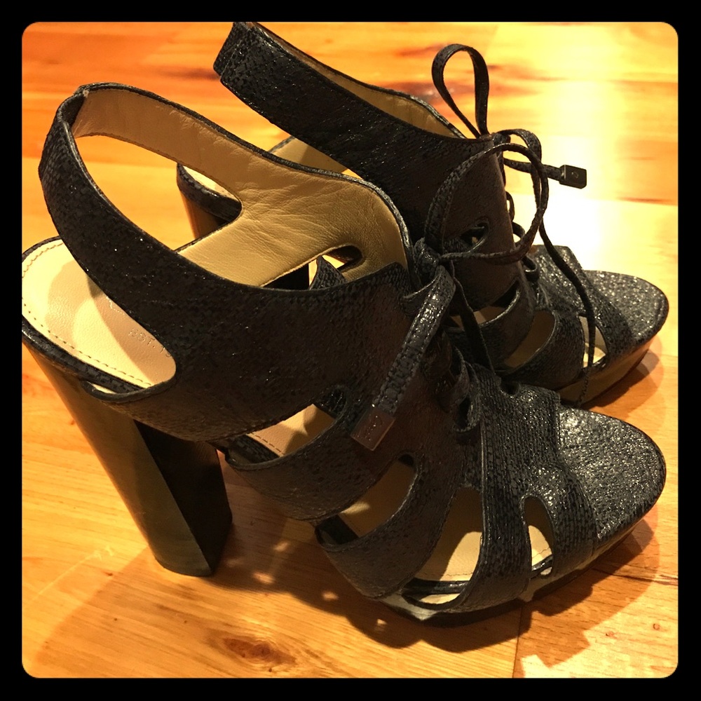 Coach Lace Up Heels Platforms