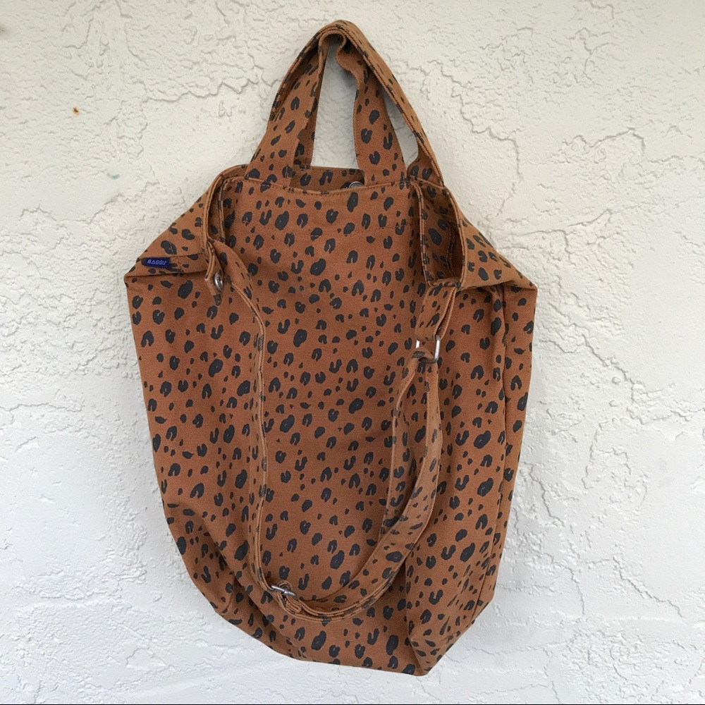 Baggu Duck Tote Canvas in Cheetah Print