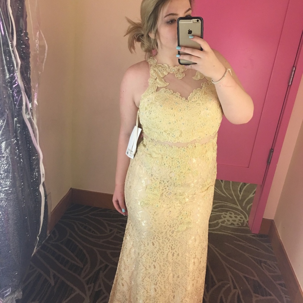 Hello/skin colored dress from Formal XO