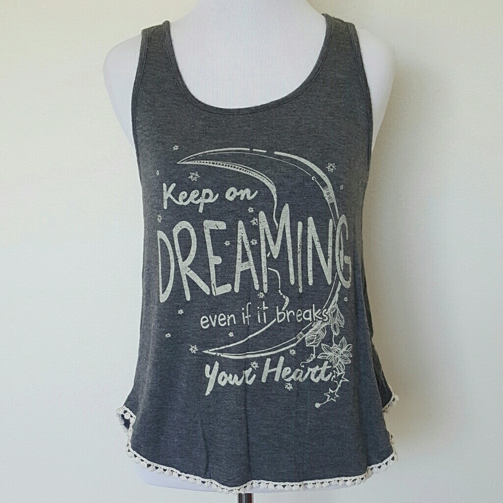 Keep On Dreaming Peaches & Cream Tank Size S