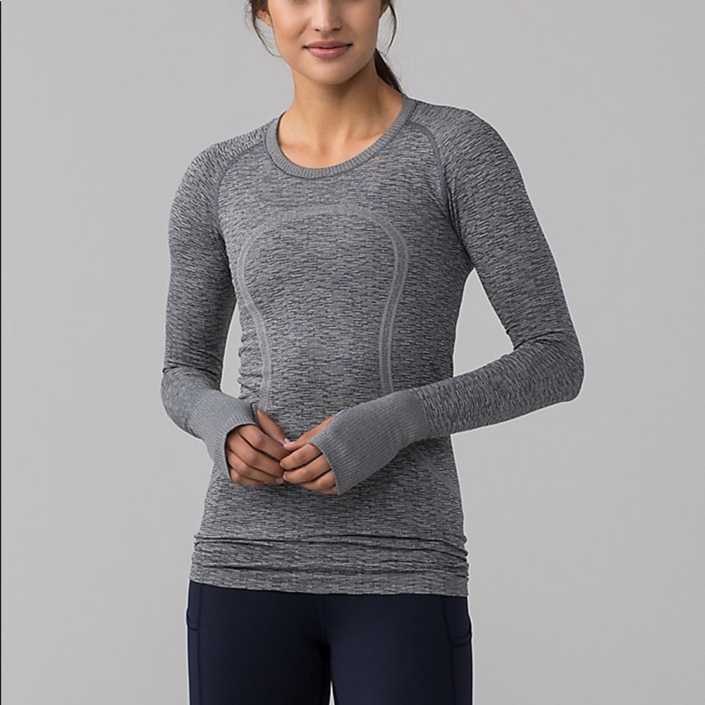 Lululemon Swiftly Tech Long Sleeve Light Grey