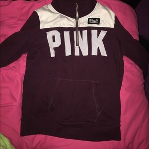 PINK half zip up jacket