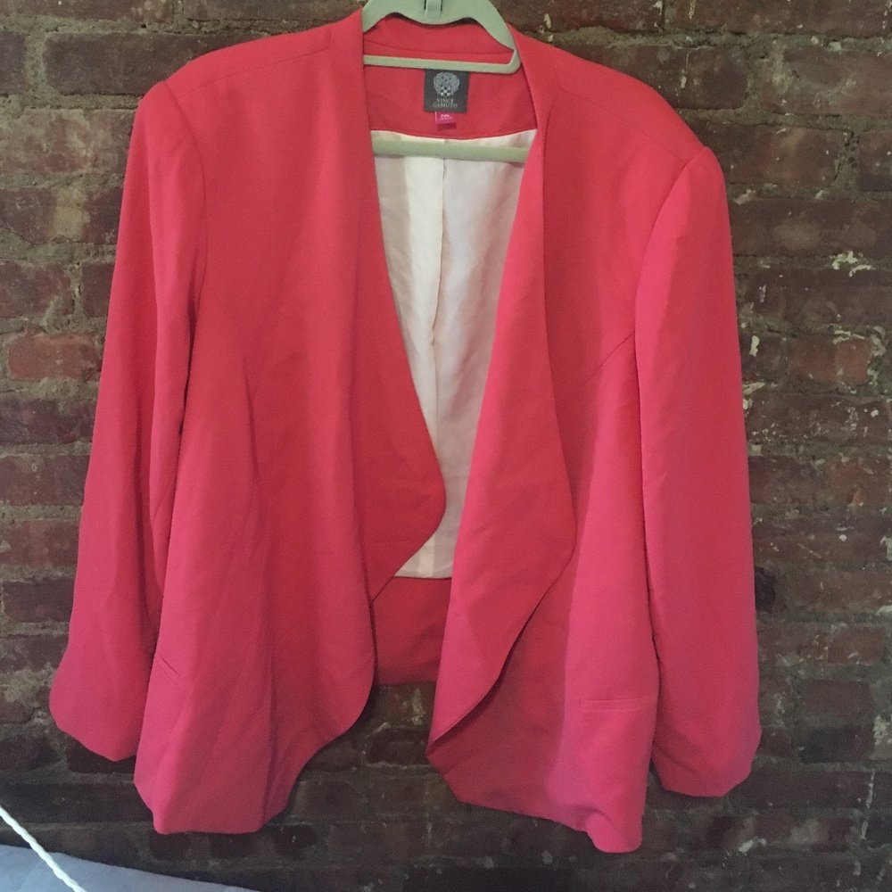 Vince Camuto Open Coral Blazer