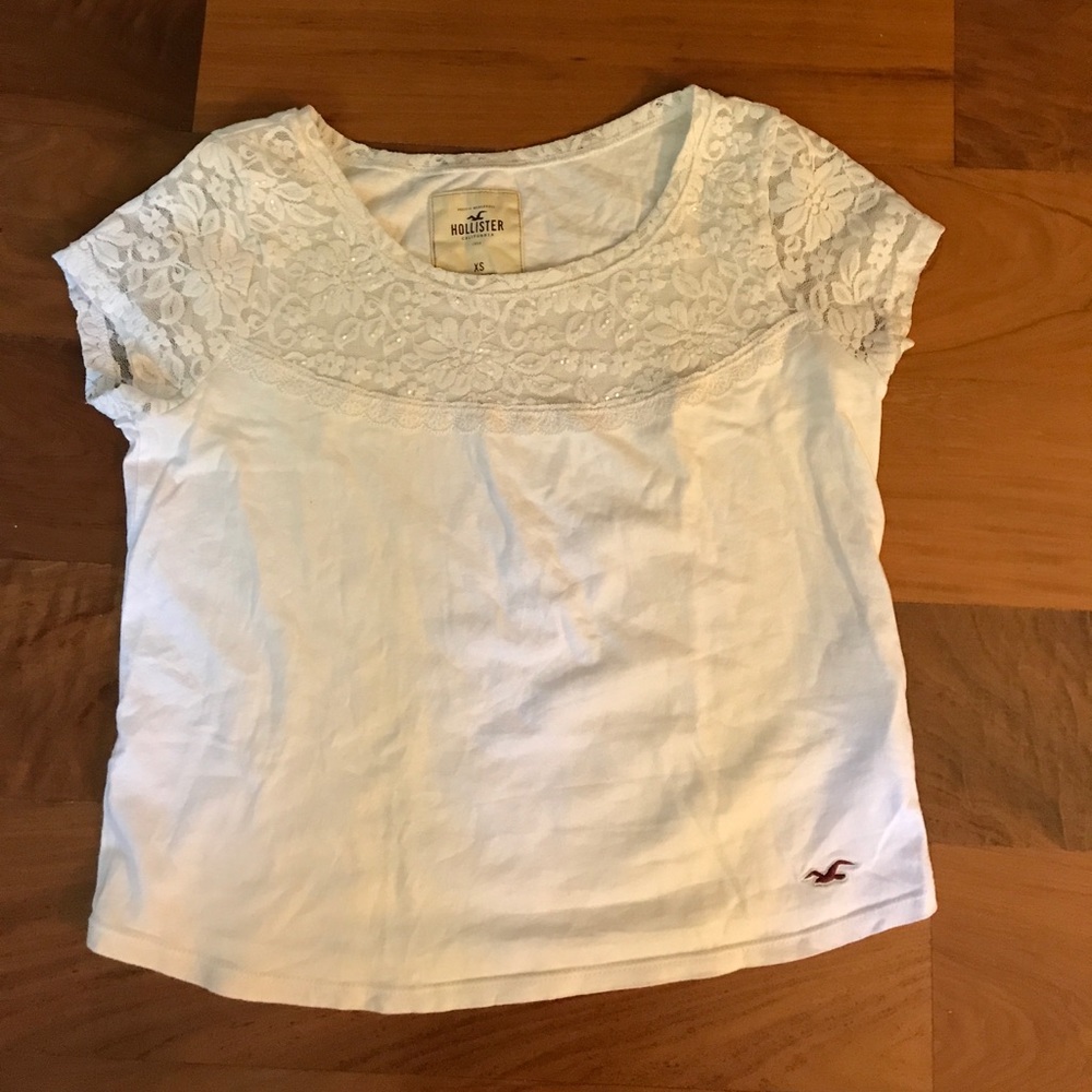 White XS lace top shirt