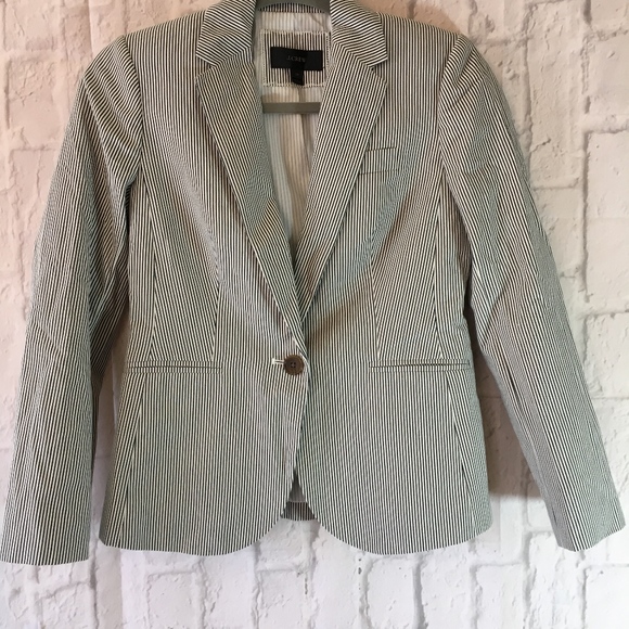HP🎉NWOT J. Crew Campbell Blazer in Skinny Stripe - Picture 4 of 6
