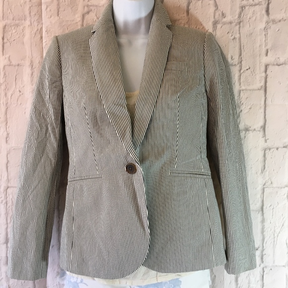 HP🎉NWOT J. Crew Campbell Blazer in Skinny Stripe - Picture 3 of 6