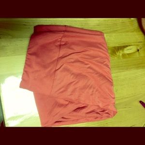 LuLaRoe solid coral OS Leggings