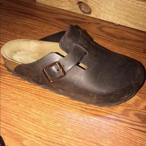 Birkenstock leather boston soft footbed