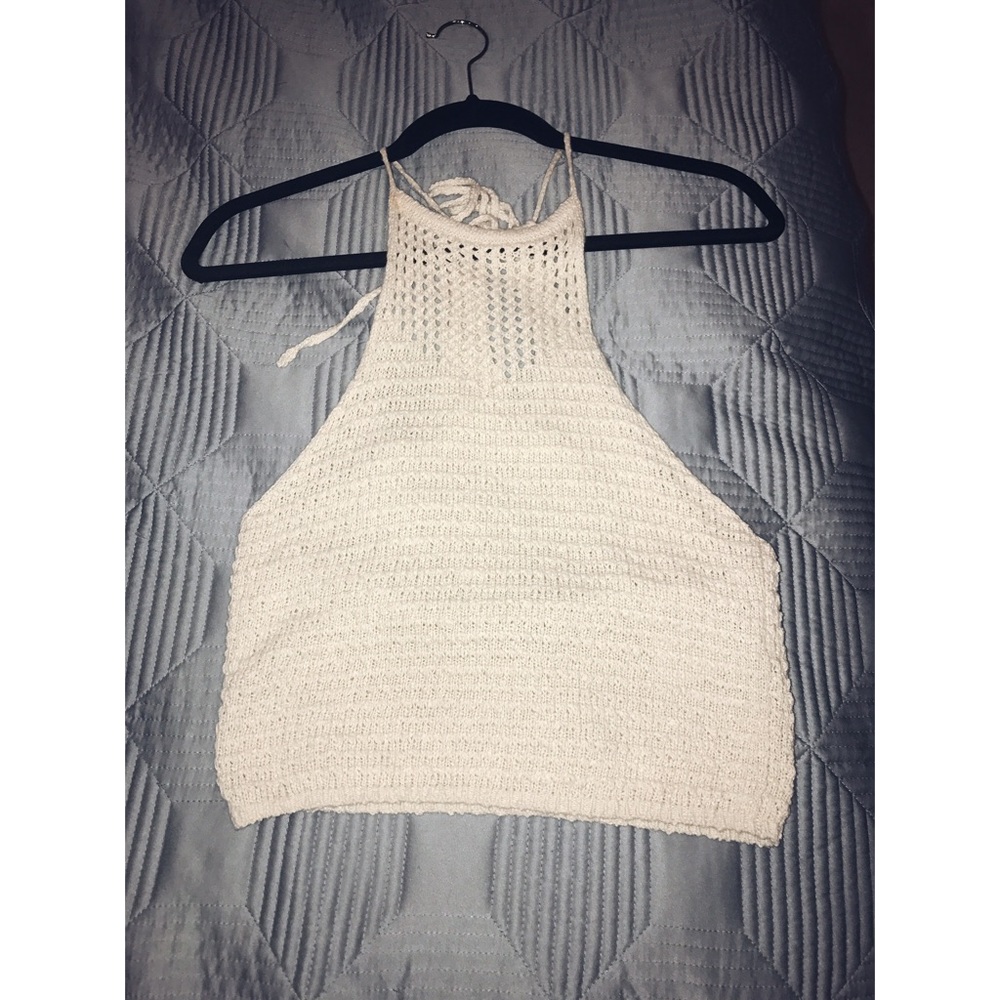 Crochet halter tank top