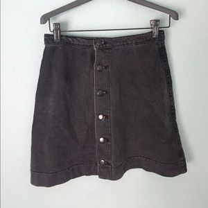 American Apparel gray denim skirt