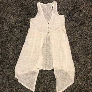 White Sheer Vest