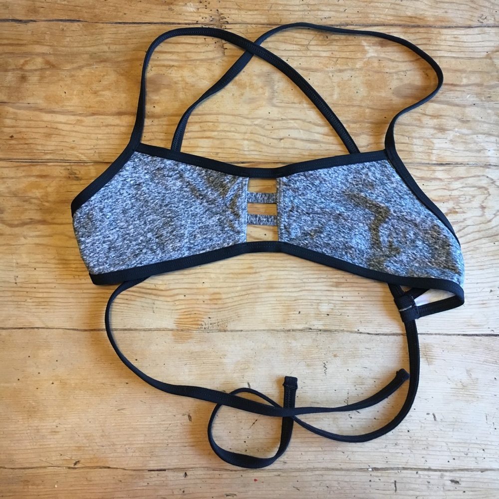 Jolyn Black/Grey Misfit Top