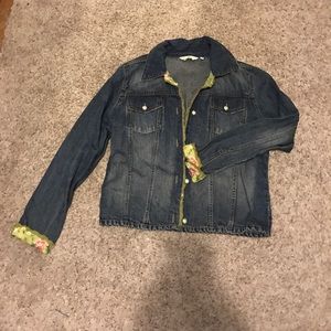 Floral Jean jacket