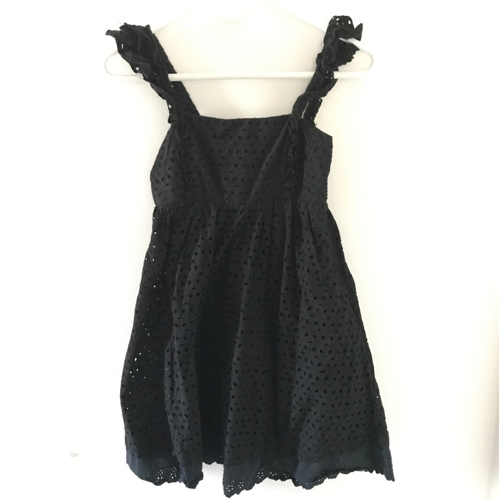 Kimchi Blue Black Eyelet Mini Dress