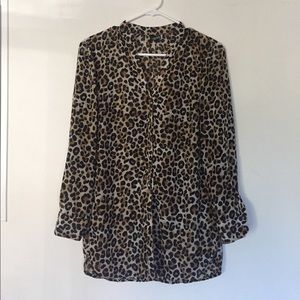 H&M Cheetah Leopard Blouse