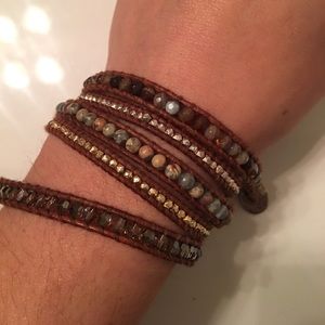 NWOT Chan Luu Aqua Terra Wrap Bracelet