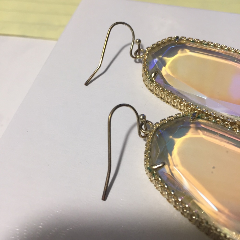 Kendra Scott clear iridescent deily earrings - Picture 4 of 4
