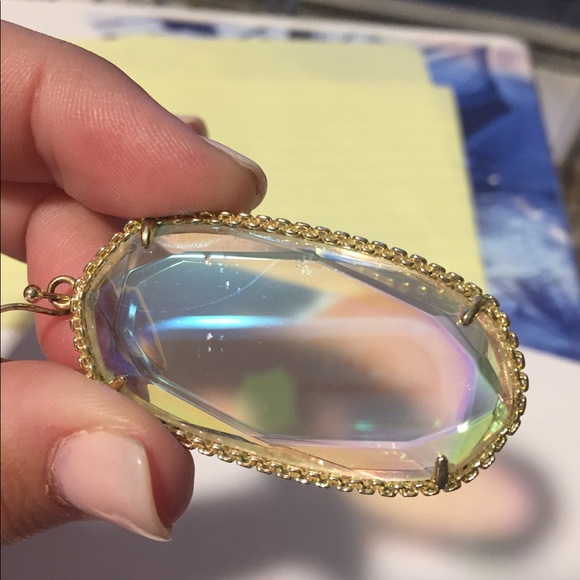 Kendra Scott clear iridescent deily earrings - Picture 2 of 4