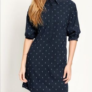 NWT black and white Anchors Away Polo shirt dress