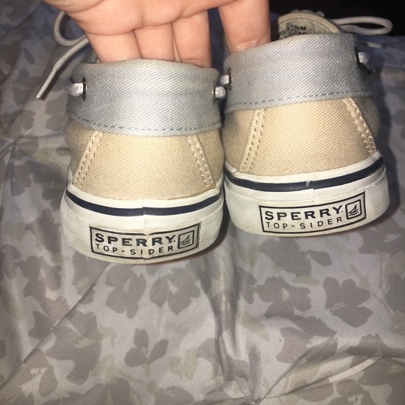 Tan and Pale Blue Sperrys - Picture 5 of 5